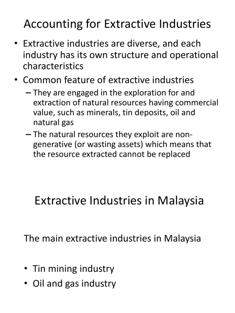 Accounting For Extractive Industries | Download Free PDF | Hydrocarbon ...