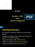 AF301 Topic 3 Theories of Regulation 