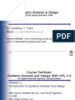 Systems Analysis & Design