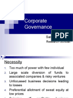 Corporate Governance: Sarbesh Mishra