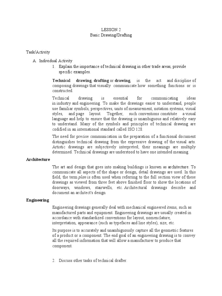 drafting assignment pdf