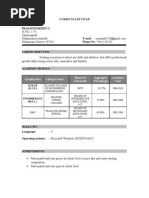 Curriculum Vitae ,: Prasanth Reddy G