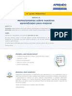 Matematic4 Semana 26 - Dia 1 Reflexion de Los Aprendizajes Ccesa007