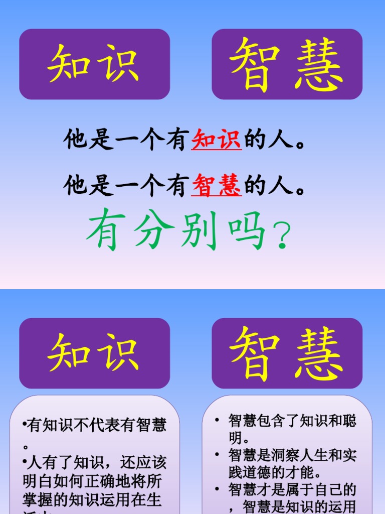 智慧比知识重要| PDF