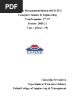 DBMS Unit-1 PPT 1.1 (Introduction, Drawback of File Sysstem, View of Data)