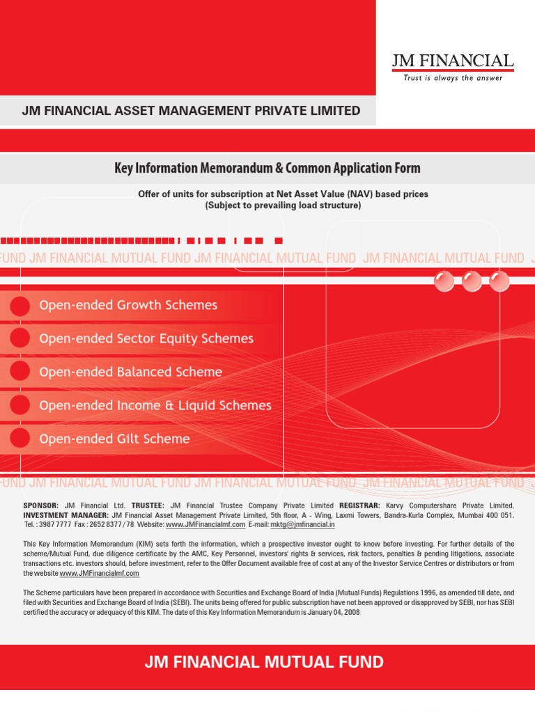 JM Financial Mutual Fund Subscription Offer | PDF | Mutual Funds ...
