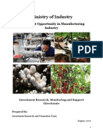 Investment Opportunity in Manufacturing Industry PDF