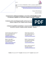 Evaluación de La Calidad Microbiológica y Los Niveles de Metabisulfito de Sodio en Camarones Expedidos en El Mercado Caraguay Guayaquil - Ecuador