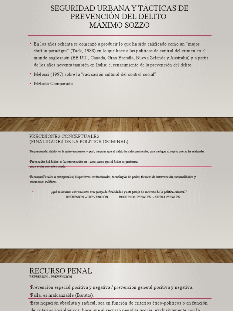 Prevención del Delito y Seguridad Urbana | PDF | Prevención del crimen ...