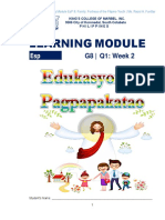 LEARNING MODULE EsP 8 2nd Week