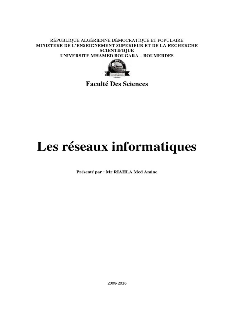 Polycopi r seaux hamidia pdf descargar gratis pdf suite des