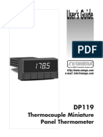 User's Guide: Thermocouple Miniature Panel Thermometer