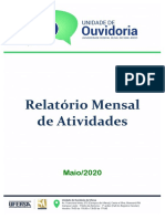 Relatório Geral Mensal Ouvidoria - Maio 2020 PDF