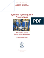 Systeme Hydrauliques Et Pneumatiques l3 CM PDF