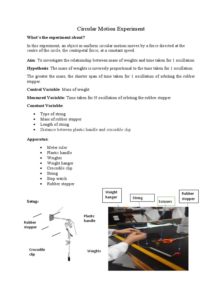 Physics Lab: Circular Motion Study | PDF | Observational Error | Pi