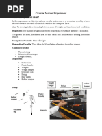 Circular Motion Experiment Subesh