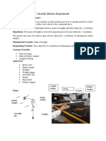 Circular Motion Experiment Subesh