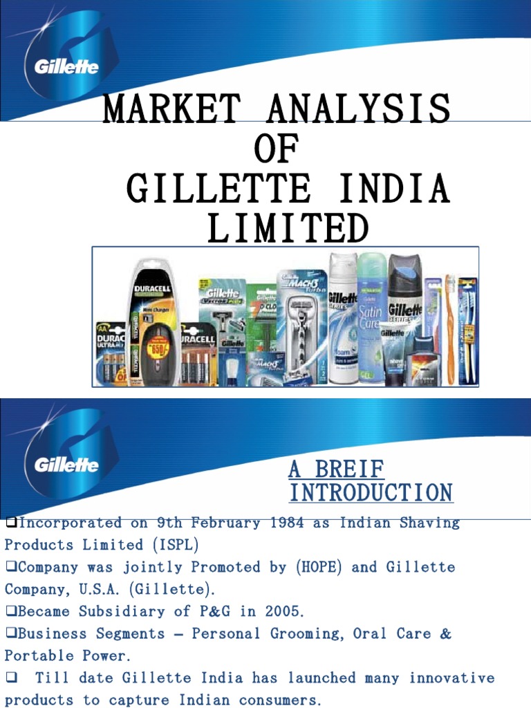 Market Analysis OF Gillette India Limited | PDF | Shaving | Promotion ...