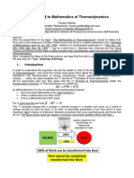 ADDENDUM To Mathematics of Thermodynamic PDF