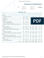 Printable Nutrition Report For Mohamadnimer