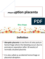 Placenta Abruptio