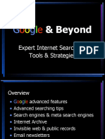Beyond: Expert Internet Searching Tools & Strategies