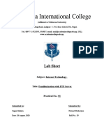 Academia International College: Lab Sheet