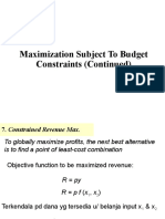 Constrained Input Combination Optimization