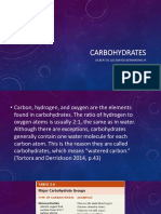 Carbohydrates: Gilbert de Los Santos Bernardino JR