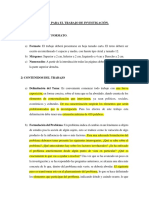 Pauta para La Formulación de La Investigación