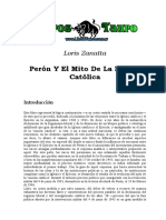 Zanatta, Loris - Peron Y El Mito de La Nacion Catolica