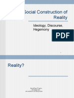 The Social Construction of Reality: Ideology, Discourse, Hegemony