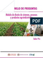 Cuadernillo de Preguntas Diseno de Sistemas Procesos y Productos Agro Saber Pro PDF