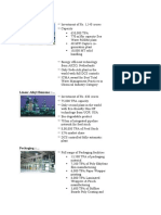 Major plant investment overview with soda ash, LAB, packaging, soaps, detergents, salt details