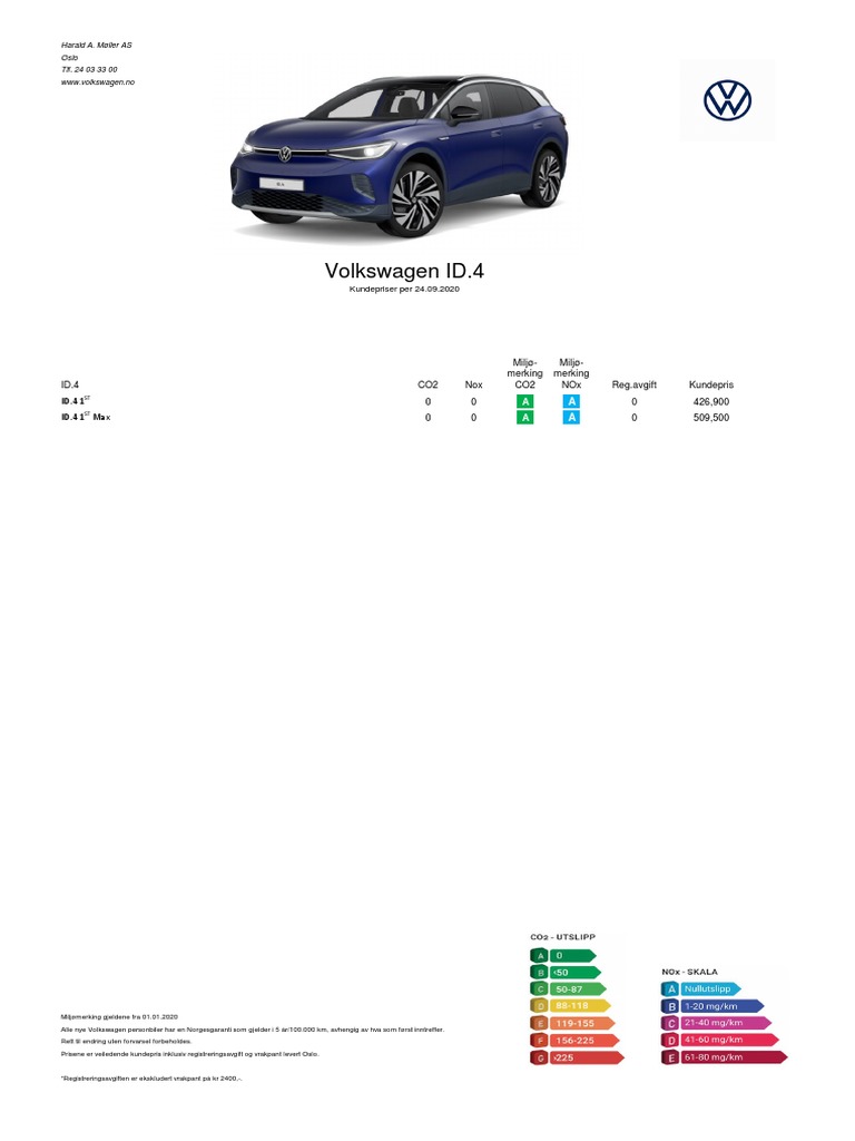 Prisliste ID4 PDF | PDF