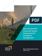 Alberta Municipal Affairs Provincial Hazard Assessment For Emergency Management
