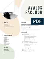 Cream and Green Creative Resume