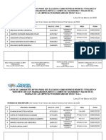 Lista de Candidatos Aptos Patsac - Imprimir