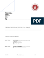 Formato CV MBA ESAN 2019