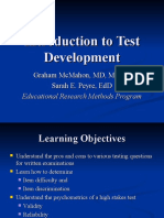 Introduction To Test Development