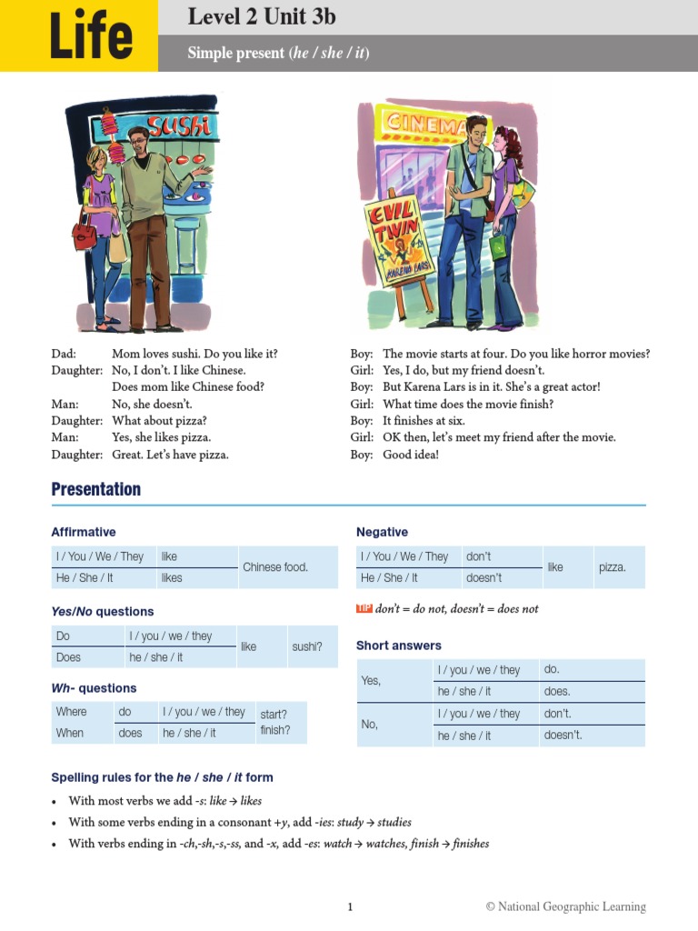 Level 2 - GW - 03b | PDF | Grammar | Linguistics