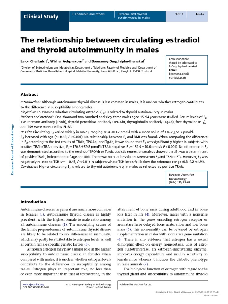 (1479683X - European Journal of Endocrinology) The Relationship Between ...