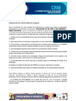 Banca Nacional: Evidencia AA3-Ev2: Informe Análisis de La Empresa