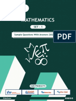 Mathematics: Sample Questions With Answers 2020 - 2021
