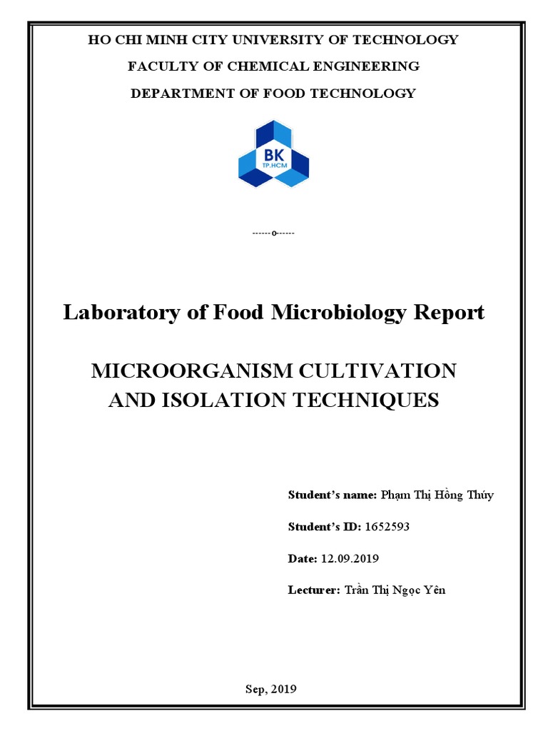 Microorganism Cultivation Techniques Report | PDF | Growth Medium ...