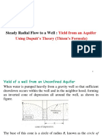 Yield From An Aquifer Using Dupuit's Theory (Thiem's Formula)