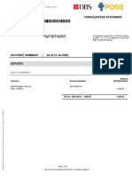 Consolidated Statement: Deposits