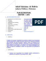 Universidad Salesiana de Bolivia: Contaduría Pública y Sistemas