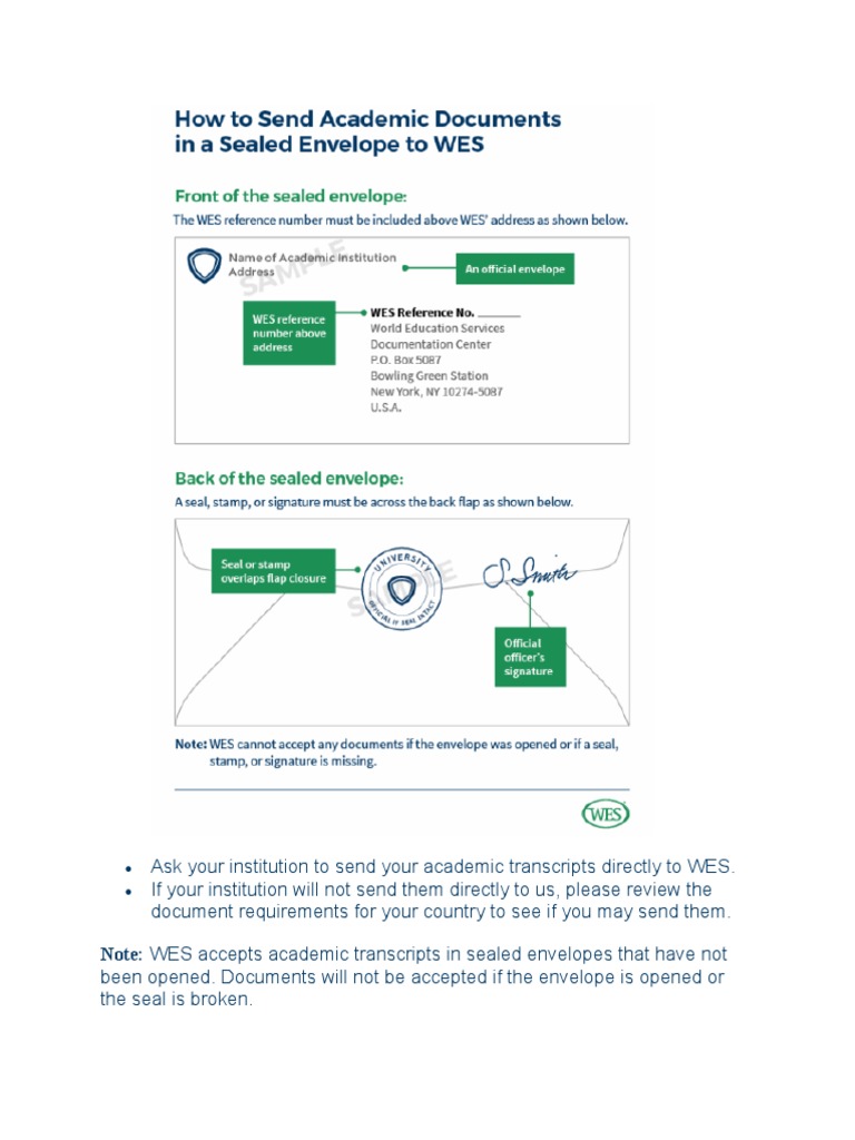 WES Sample PDF | PDF