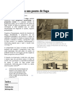 Representação do espaço com um ponto de fuga